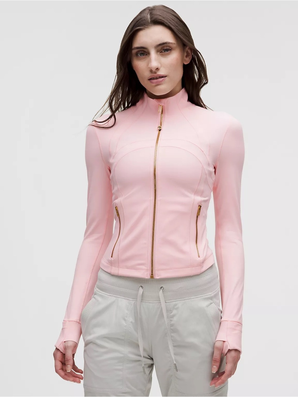Pink Women's Crop Zip-Up Lululemon Define Jacket